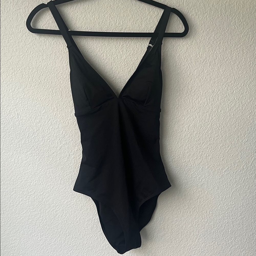 Classic Black One-Piece Swimsuit